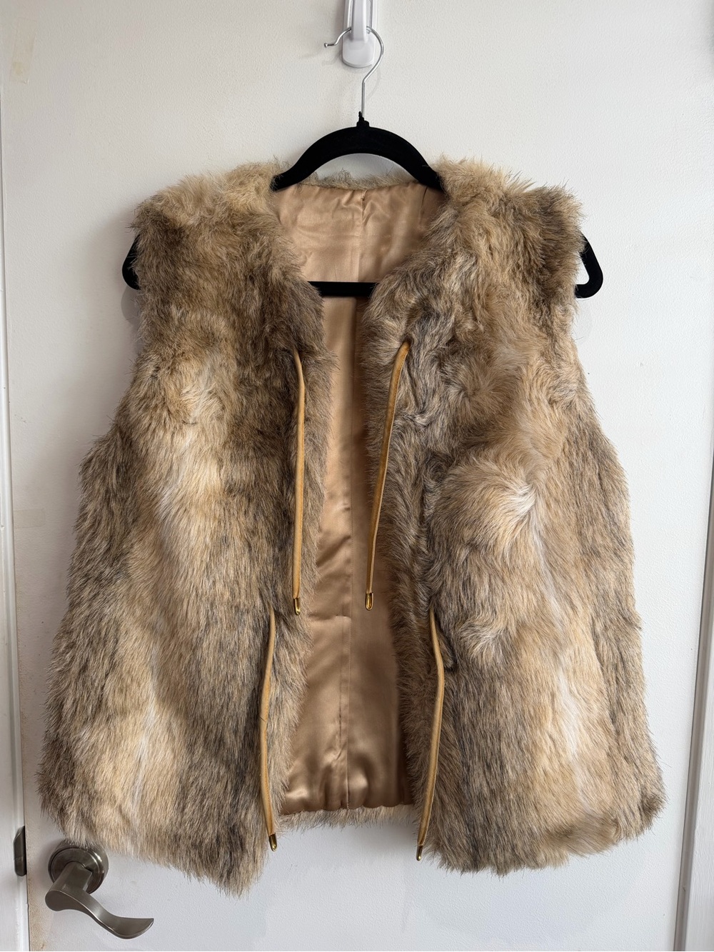 1960’s Vintage Cheyenne Faux Fur Taupe Brown Vest - Women Jackets & Coats